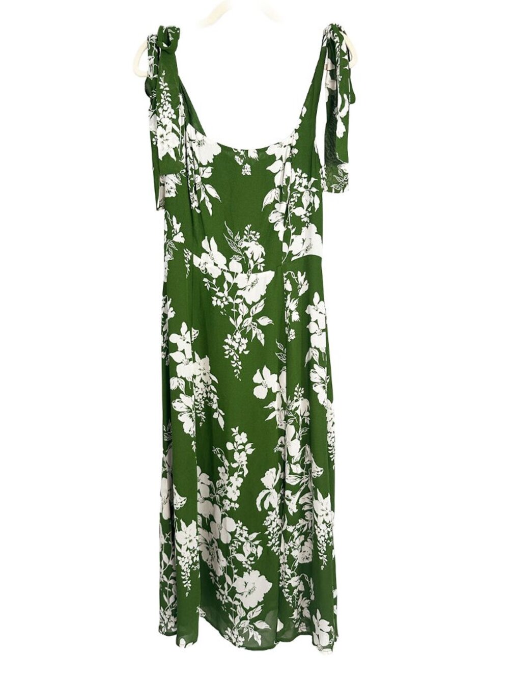 Reformation Twilight Midi Dress Mystique Green Floral 8 - Picture 4 of 10
